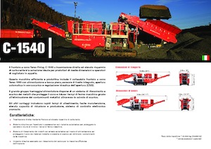 Инсталации (заводи) за рециклиране на чакъл Terex-Finlay C 1540