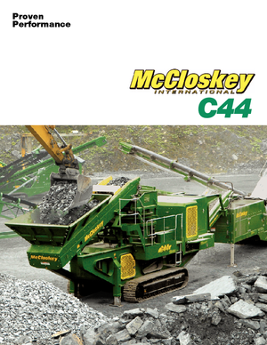 Инсталации (заводи) за рециклиране на чакъл McCloskey C44