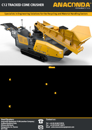 Инсталации (заводи) за рециклиране на чакъл Anaconda C12