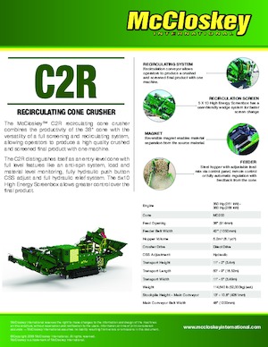 Инсталации (заводи) за рециклиране на чакъл McCloskey C2R