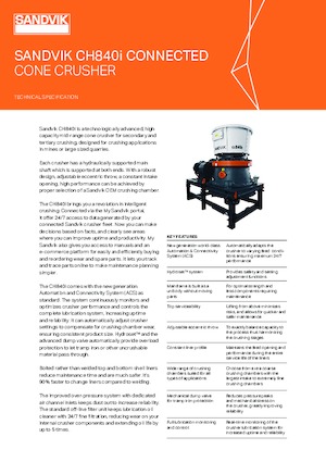 Инсталации (заводи) за рециклиране на чакъл Sandvik CH840i
