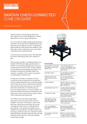 Инсталации (заводи) за рециклиране на чакъл Sandvik CH870i
