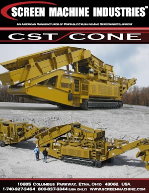 Инсталации (заводи) за рециклиране на чакъл Screen Machine Industries  CST