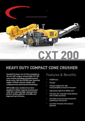 Инсталации (заводи) за рециклиране на чакъл Screen Machine Industries  CXT 200