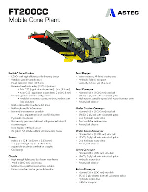 Инсталации (заводи) за рециклиране на чакъл Astec FT200CC