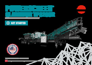 Инсталации (заводи) за рециклиране на чакъл Powerscreen Gladiator TP320SR