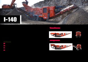 Инсталации (заводи) за рециклиране на чакъл Terex-Finlay I 140