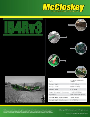 Инсталации (заводи) за рециклиране на чакъл McCloskey I54R V3