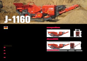 Инсталации (заводи) за рециклиране на чакъл Terex-Finlay J 1160