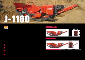 Инсталации (заводи) за рециклиране на чакъл Terex-Finlay J 1160