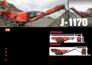 Инсталации (заводи) за рециклиране на чакъл Terex-Finlay J 1170