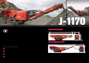 Инсталации (заводи) за рециклиране на чакъл Terex-Finlay J 1170
