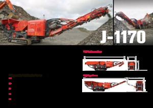Инсталации (заводи) за рециклиране на чакъл Terex-Finlay J 1170
