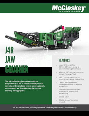 Инсталации (заводи) за рециклиране на чакъл McCloskey J4R