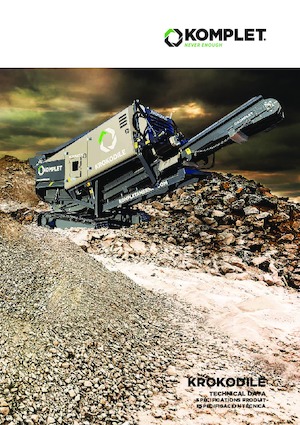 Инсталации (заводи) за рециклиране на чакъл Komplet KROKODILE