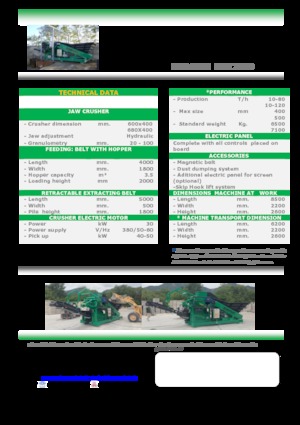 Инсталации (заводи) за рециклиране на чакъл Komplet LEM 7040
