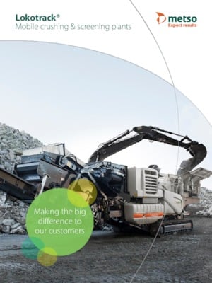 Инсталации (заводи) за рециклиране на чакъл Metso Lokotrack LT 1418 E