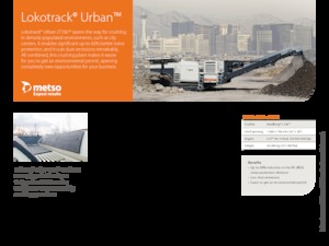 Инсталации (заводи) за рециклиране на чакъл Metso Lokotrack Urban LT 106