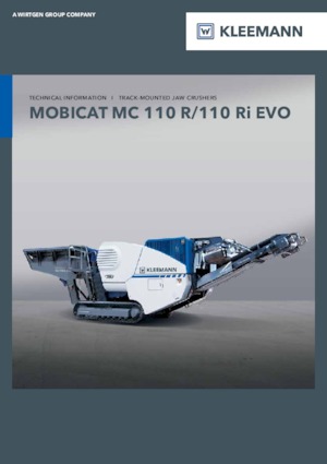 Инсталации (заводи) за рециклиране на чакъл Kleemann MC 110 Ri EVO