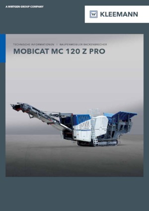 Инсталации (заводи) за рециклиране на чакъл Kleemann MC 120 Z PRO