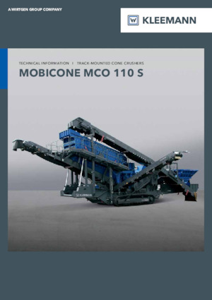 Инсталации (заводи) за рециклиране на чакъл Kleemann MCO 110 S PRO
