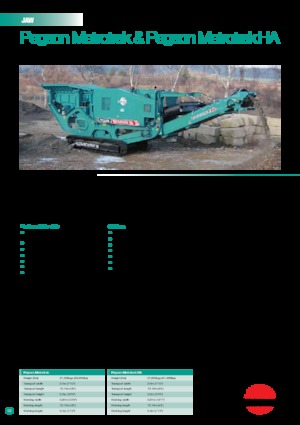 Инсталации (заводи) за рециклиране на чакъл Powerscreen METROTRAK HA