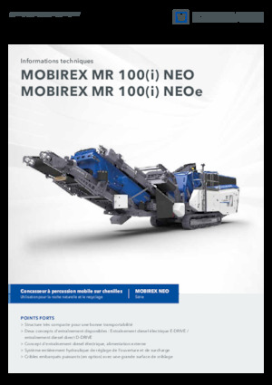 Инсталации (заводи) за рециклиране на чакъл Kleemann MR 100i NEO