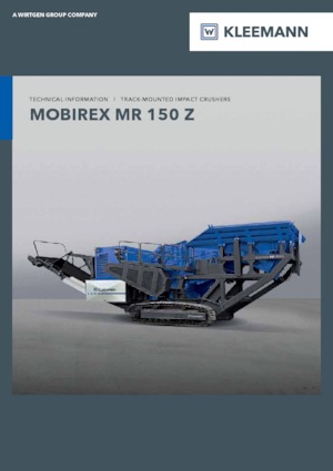 Инсталации (заводи) за рециклиране на чакъл Kleemann MR 150 Z