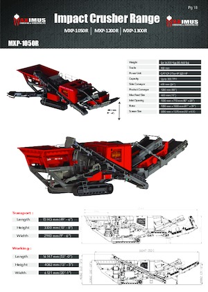 Инсталации (заводи) за рециклиране на чакъл Rubble Master MXP-1050R