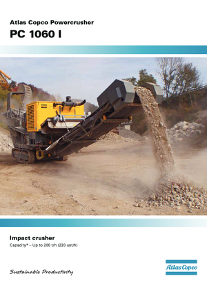 Инсталации (заводи) за рециклиране на чакъл Atlas Copco PC 1060I