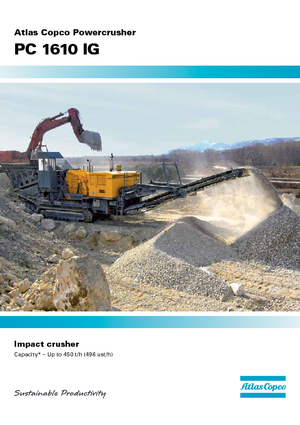 Инсталации (заводи) за рециклиране на чакъл Atlas Copco PC 1610IG