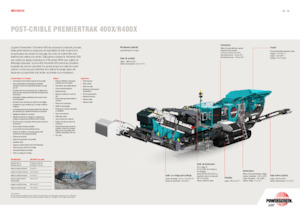 Инсталации (заводи) за рециклиране на чакъл Powerscreen PREMIERTRAK R400X 