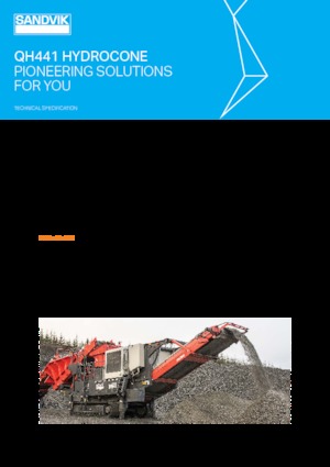 Инсталации (заводи) за рециклиране на чакъл Sandvik QH 441