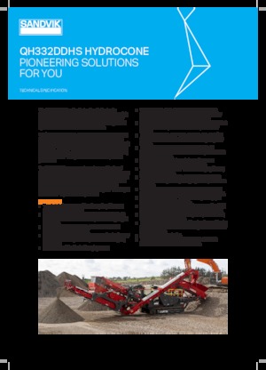 Инсталации (заводи) за рециклиране на чакъл Sandvik QH332 DDHS