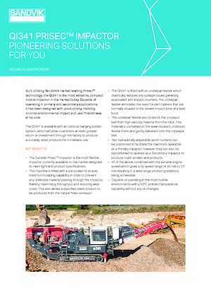 Инсталации (заводи) за рециклиране на чакъл Sandvik QI341