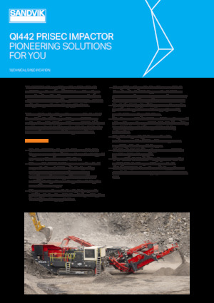 Инсталации (заводи) за рециклиране на чакъл Sandvik QI442