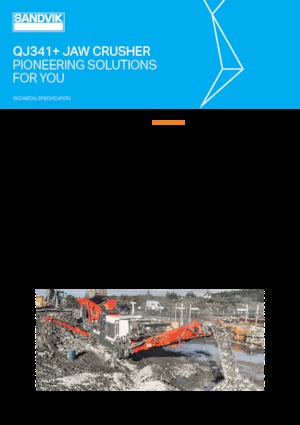 Инсталации (заводи) за рециклиране на чакъл Sandvik QJ341+