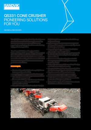 Инсталации (заводи) за рециклиране на чакъл Sandvik QS331 HS