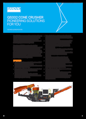 Инсталации (заводи) за рециклиране на чакъл Sandvik QS332 