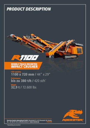 Инсталации (заводи) за рециклиране на чакъл Rockster R1100