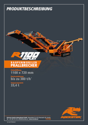 Инсталации (заводи) за рециклиране на чакъл Rockster R1100D