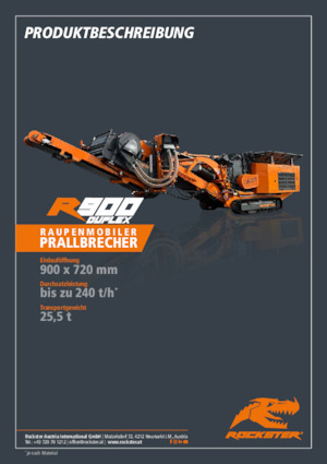 Инсталации (заводи) за рециклиране на чакъл Rockster R900D