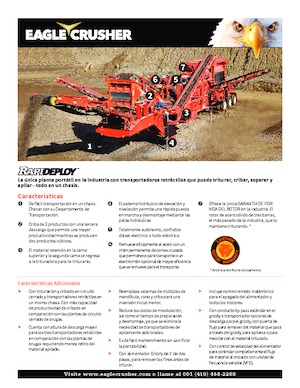 Инсталации (заводи) за рециклиране на чакъл Eagle Crusher Rapid-Deploy 