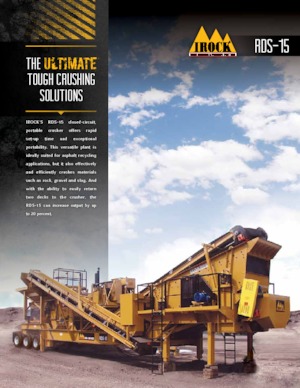 Инсталации (заводи) за рециклиране на чакъл IROCK  RDS-15