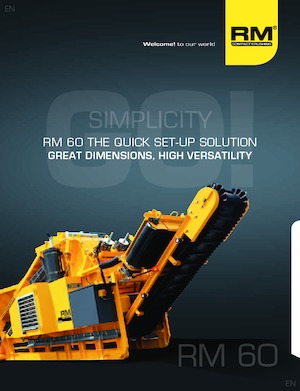 Инсталации (заводи) за рециклиране на чакъл Rubble Master RM 60