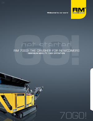 Инсталации (заводи) за рециклиране на чакъл Rubble Master RM 70 GO!