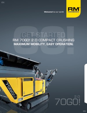 Инсталации (заводи) за рециклиране на чакъл Rubble Master RM 70GO! 2.0