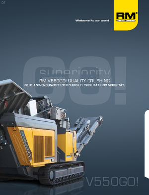 Инсталации (заводи) за рециклиране на чакъл Rubble Master RM V550GO!