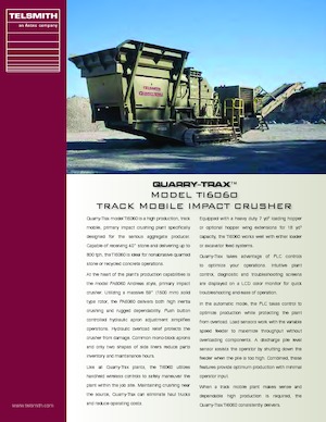 Инсталации (заводи) за рециклиране на чакъл Telsmith TI6060