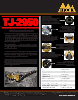 Инсталации (заводи) за рециклиране на чакъл IROCK  TJ-2950